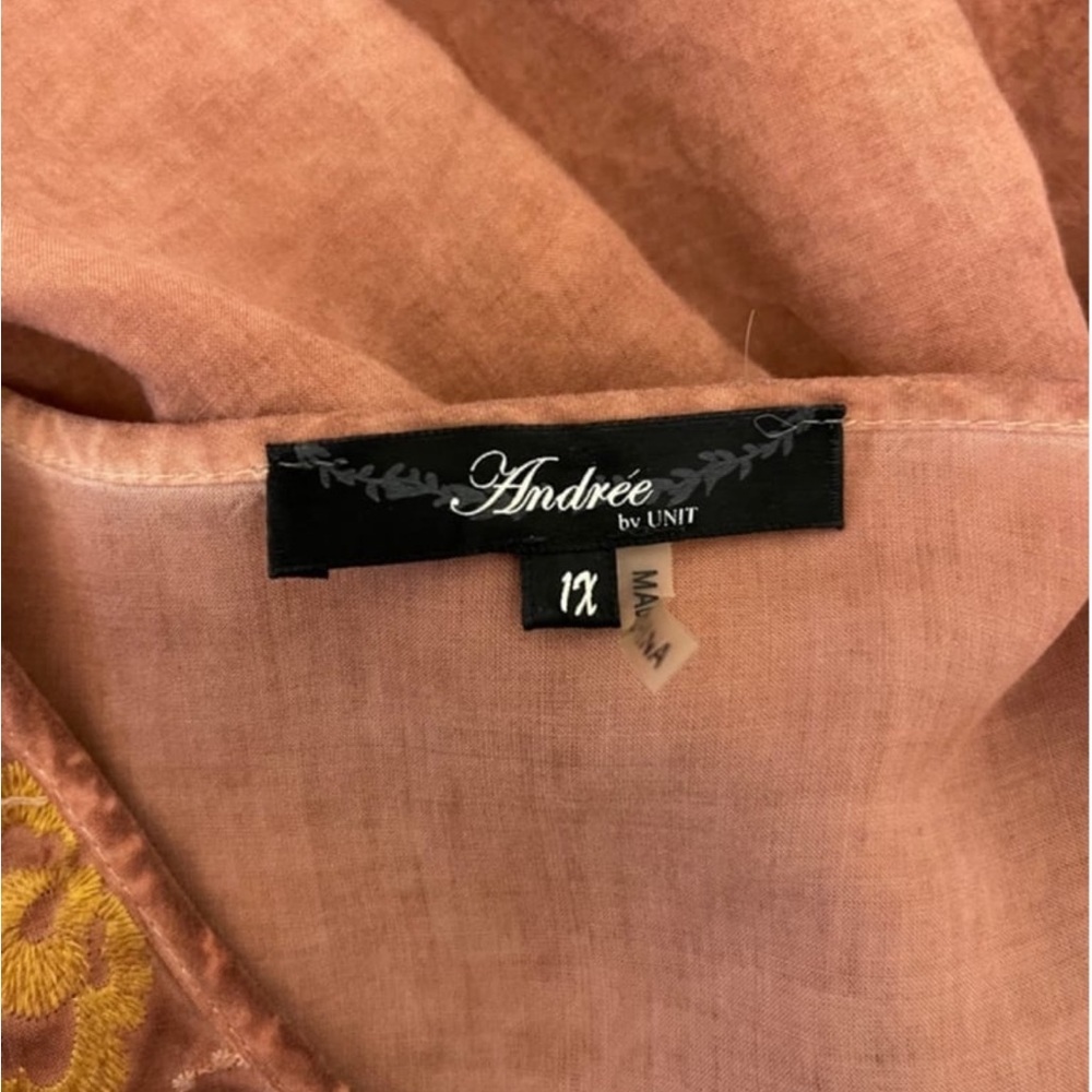 Andree by Unit rust color kimono styled top with … - image 9